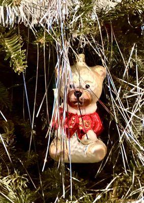 Christmas bear ornament