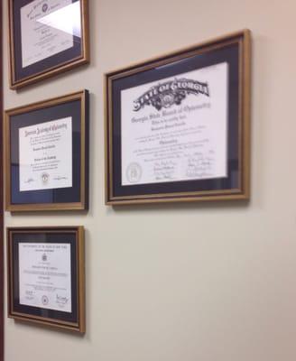 Doctors' credentials