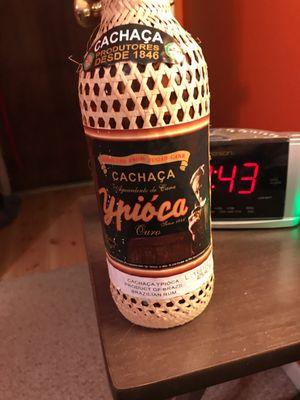 They had Brazilian cachaca in stock!