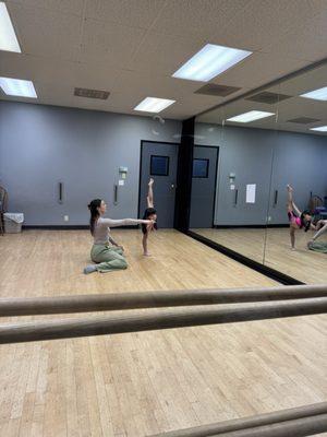 One of the awesome dance teachers with my daughter