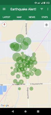 Close to San Andreas fault line.