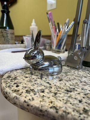 Bunny to use as a jewelry holder