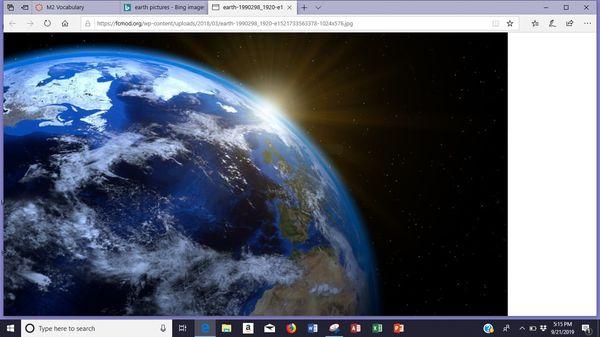 Earth is always right!