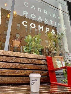 Outside seating