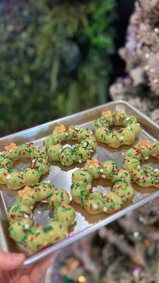 Christmas mochi donuts