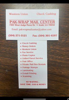 Pak Wrap Mail Center