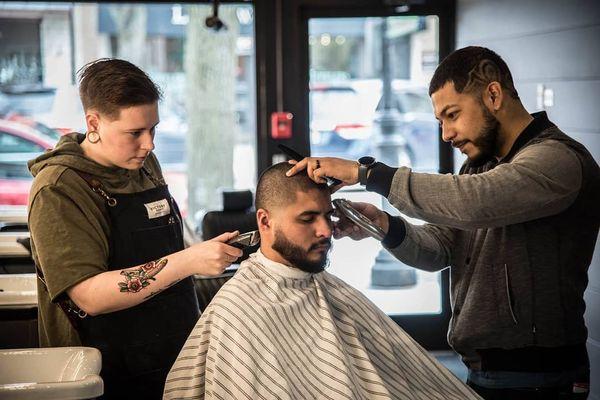 Oak & Steel, the best barbershop and bar in Glen Ellyn.