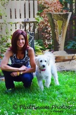 Tricia Kennedy of Your Thinking Dog with her dog, Finn.