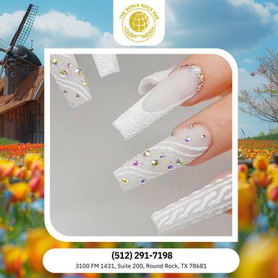 A Little Sparkle Goes a Long Way 
Glow up your nails, glow up your mood.
 Book your pampering today!