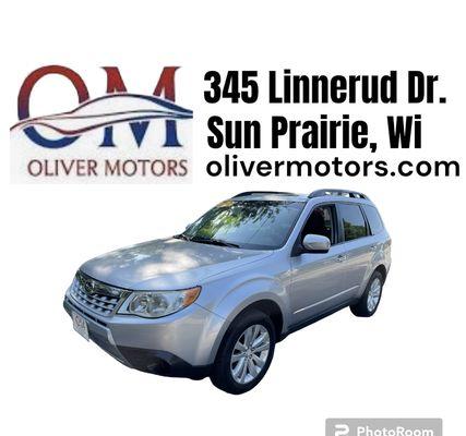2012 Subaru Forester 2.5X Premium AWD SALE PRICED: $12,950 olivermotors.com