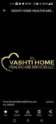 VASHTI HOME HEALTHCARE SERVICES