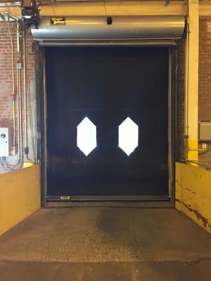 Heavy duty high speed rubber door