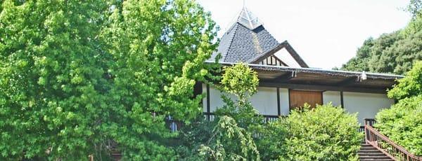 The sanctuary is in a beautiful wooded grove