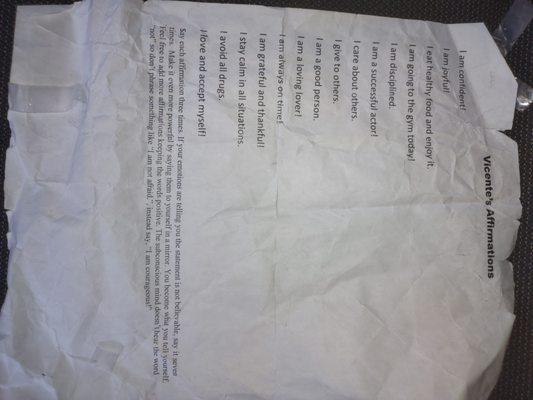 These were some of the things that we were going to do