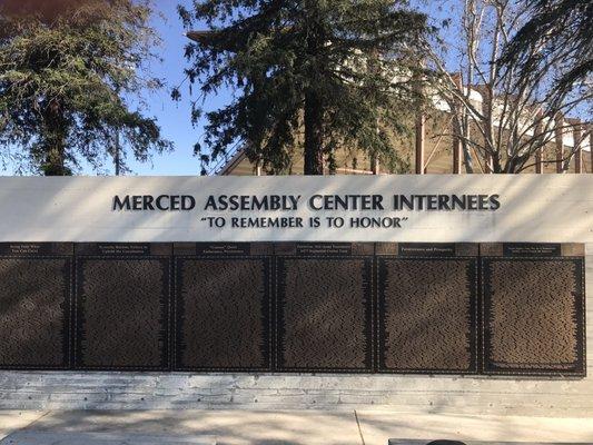 Merced Fairgrounds Japanese Amer. WWII Detainment Camp Memorial