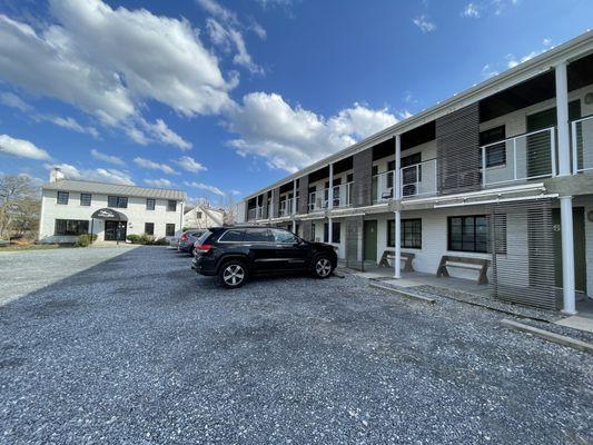 When everyone is here parking can get tight