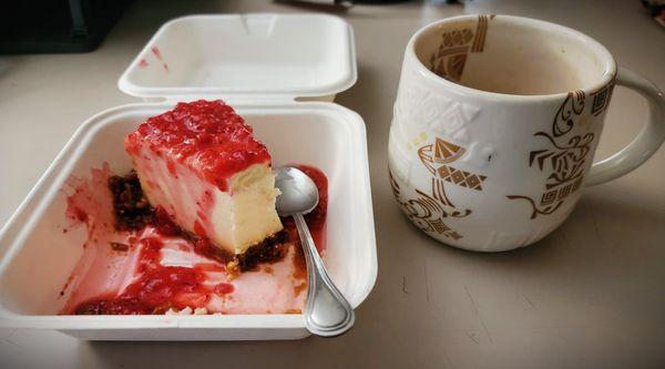 NY style cheesecake with fresh strawberries ... it just makes your mouth water