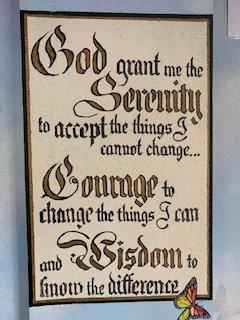 The short version of the Serenity Prayer