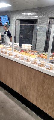 A small portion of the steam table