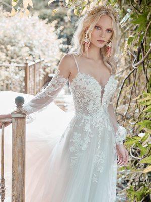 Stevie by Maggie Sottero, with Detachable Sleeves - Fall 2020