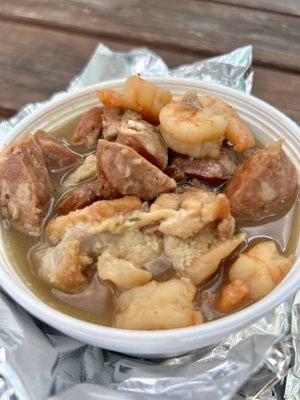 Tonie's Seafood Gumbo - chicken, sausage, ham, shrimp & crab