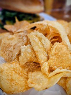 House made chips (come with their burgers)