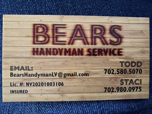 Bear’s Handyman Service