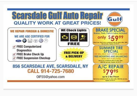 Scarsdale gulf serving community for years!