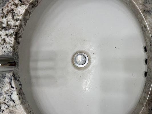Sink after cleaner left