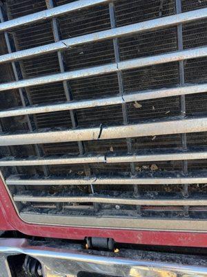 Same thing. Their old wench cable busted and came back and busted my grill. The old B said it was old cracks. lol.