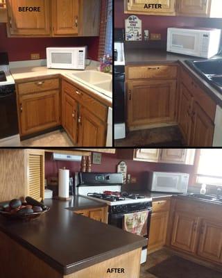 Before & After pictures of my new kitchen!