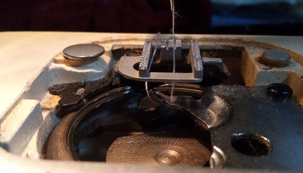 after removing the bobbin case this is what I see.