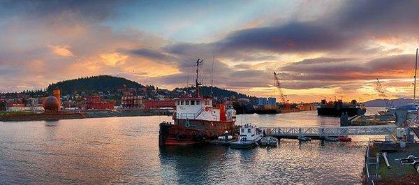 View from Dockside Coworking, the new home of Lund Arts. Photo: W. Cheney