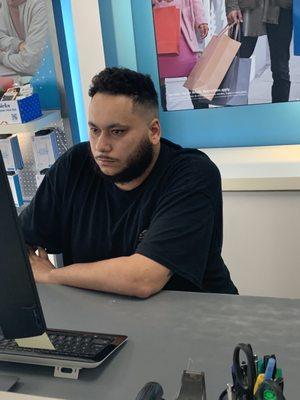 The store manager who lied about not being in the store when I turned my phone in.