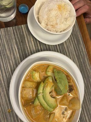 From the specials: massaman curry with avocado and braised beef 15/10 highly recommended