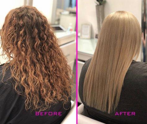 Corrective color using Olaplex, Wella Blondor & Kolestone Perfect Pastel toner