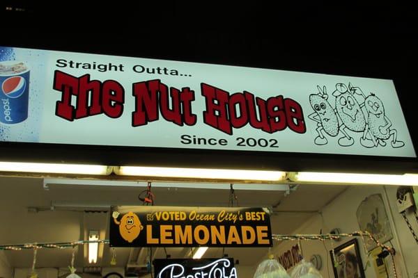 Sign above the storefront