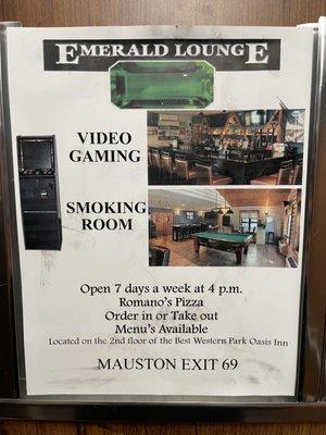 Flyer for the business