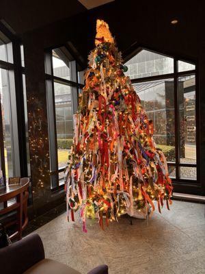 Ribbons of loved one's names