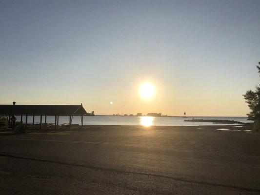 Sunrise over the big pond