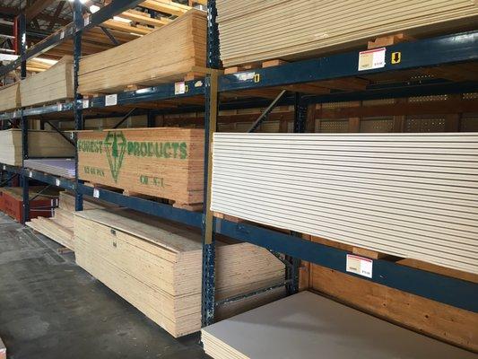 Great selection of lumber and building materials