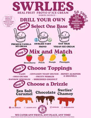 Drill your own menu