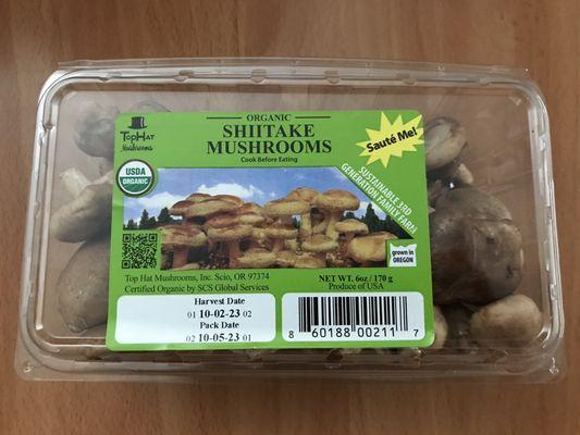 Organic Shiitake Mushrooms