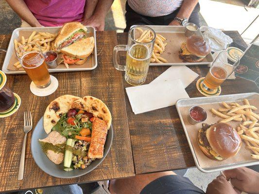 PSB Grain Bowl, Sourdough BLT, & Smash burgers