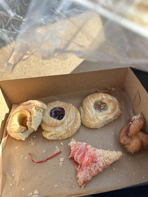 Snails & cherry turnover