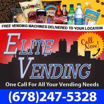 We place free vending machines in Atlanta and North Georgia locations. We offer a full line of Pepsi and Coke products, & more.