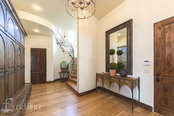 Spiral Staircase Railing by Excalibur Metal Design