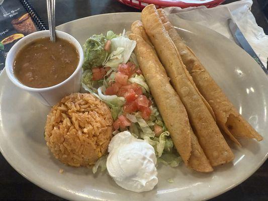 Flautas plate