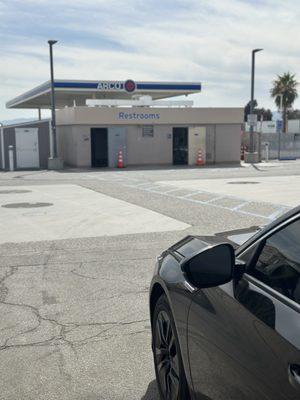 Restrooms are just ok nothing fancy They serve their purpose