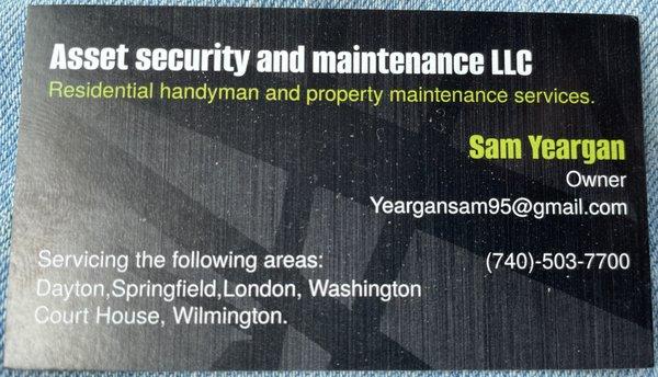 Asset Security and Maintenance